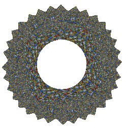 Clock Starred Circle