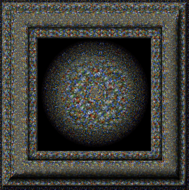 Clock Sphere Framed